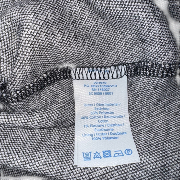 Boden Jacquarf Dress Size 6 Petite Black and White Patterned V-Neck 3/4 sleevel - Picture 9 of 10